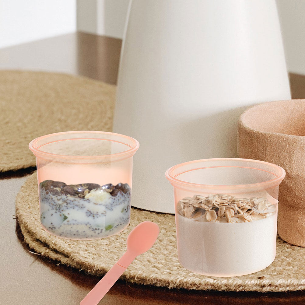 Meal Prep Overnight Oats - 2Pcs Overnight Oats Jars with Lids