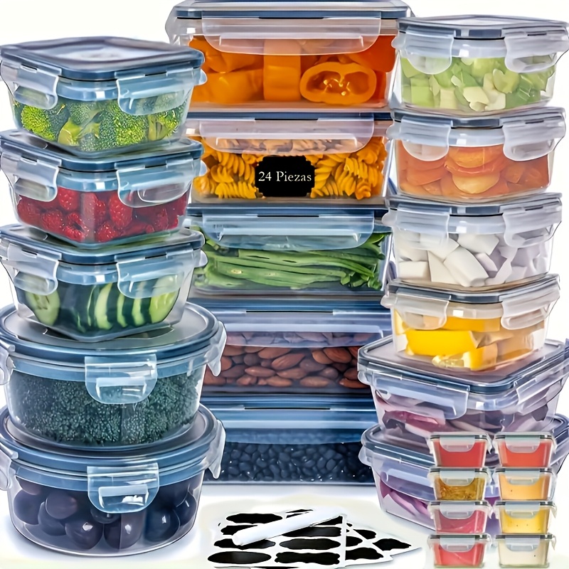 Meal Prep Easy - 48-Piece Leakproof Food Storage Set –