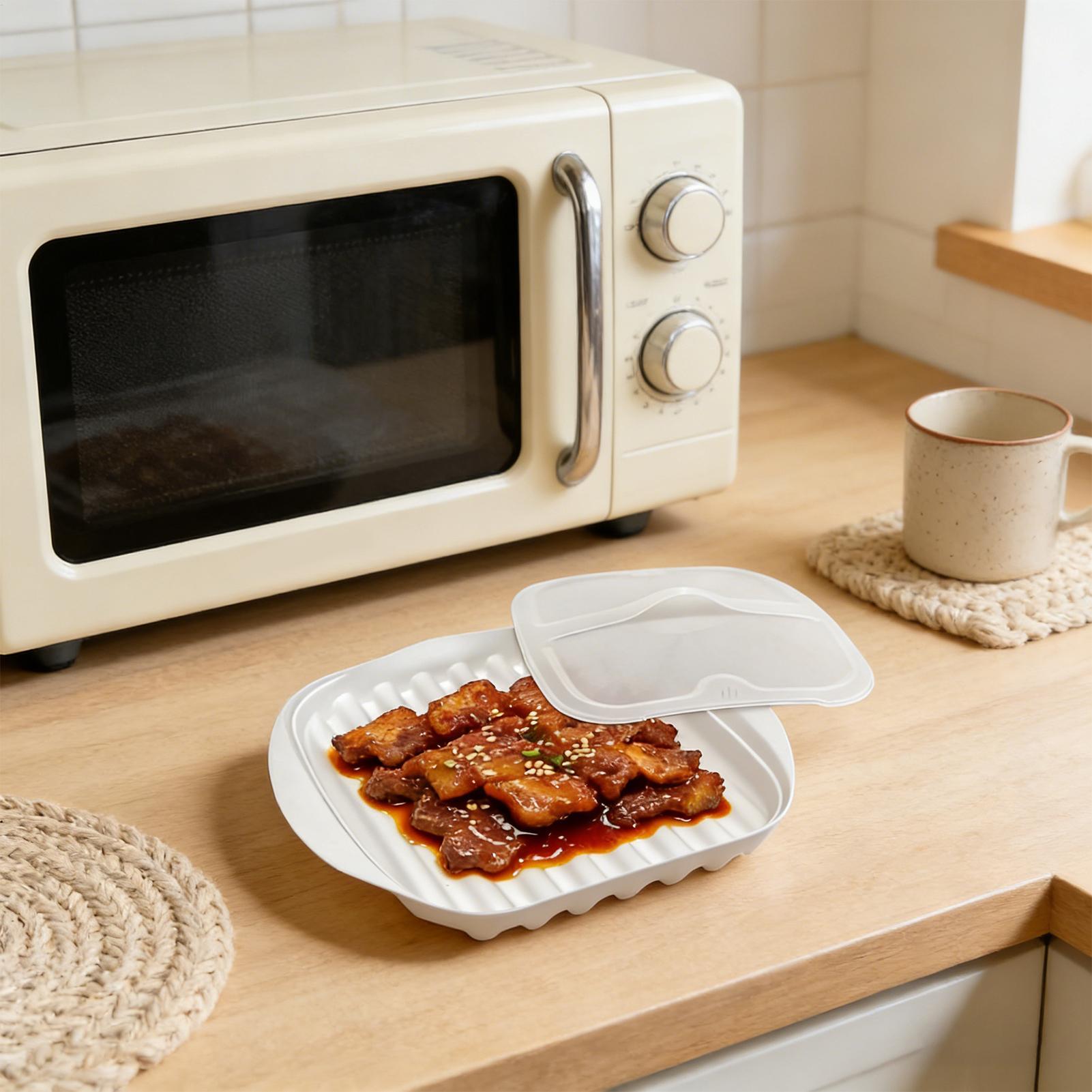 Meal Prep Hot Dogs - Non-Stick Microwave Bacon Tray Food Grade
