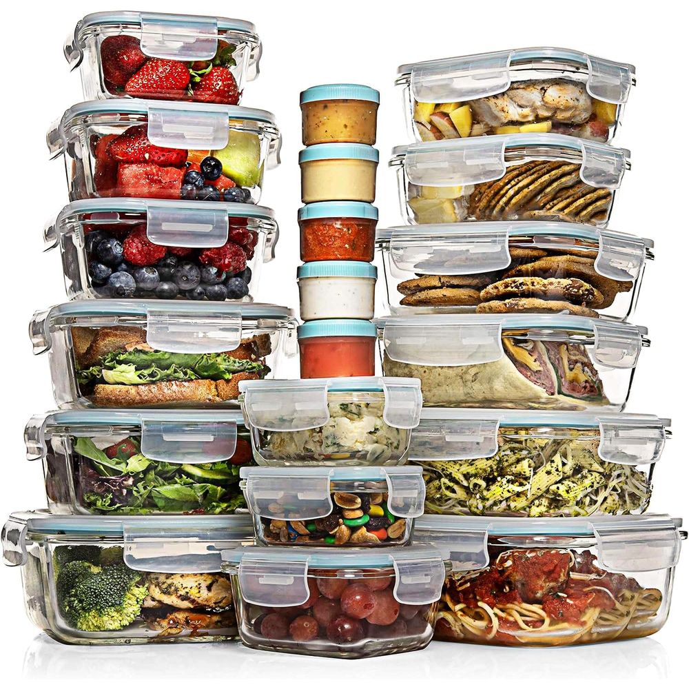 Meal Prep Box - Pc Set Glass Food Storage Containers
