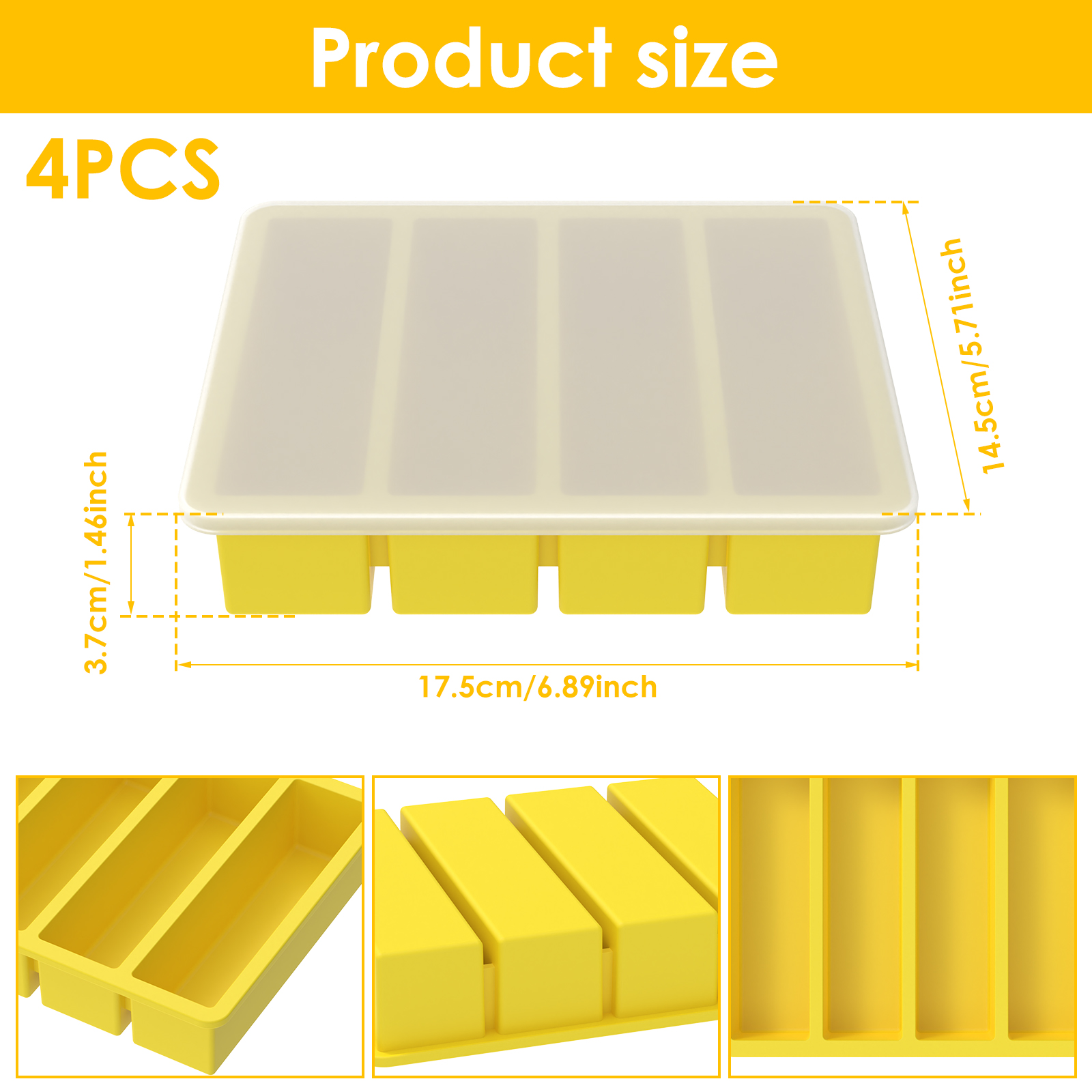 4 Pcs Silicone Freezer Molds E - Meal Prep Easy recensie en prijs