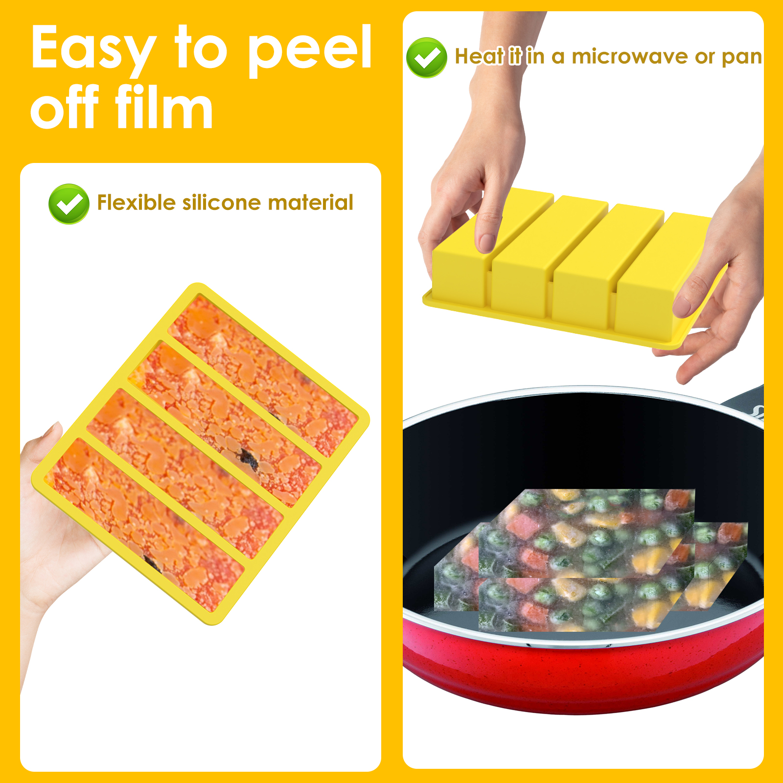 4 Pcs Silicone Freezer Molds E - Meal Prep Easy recensie en prijs