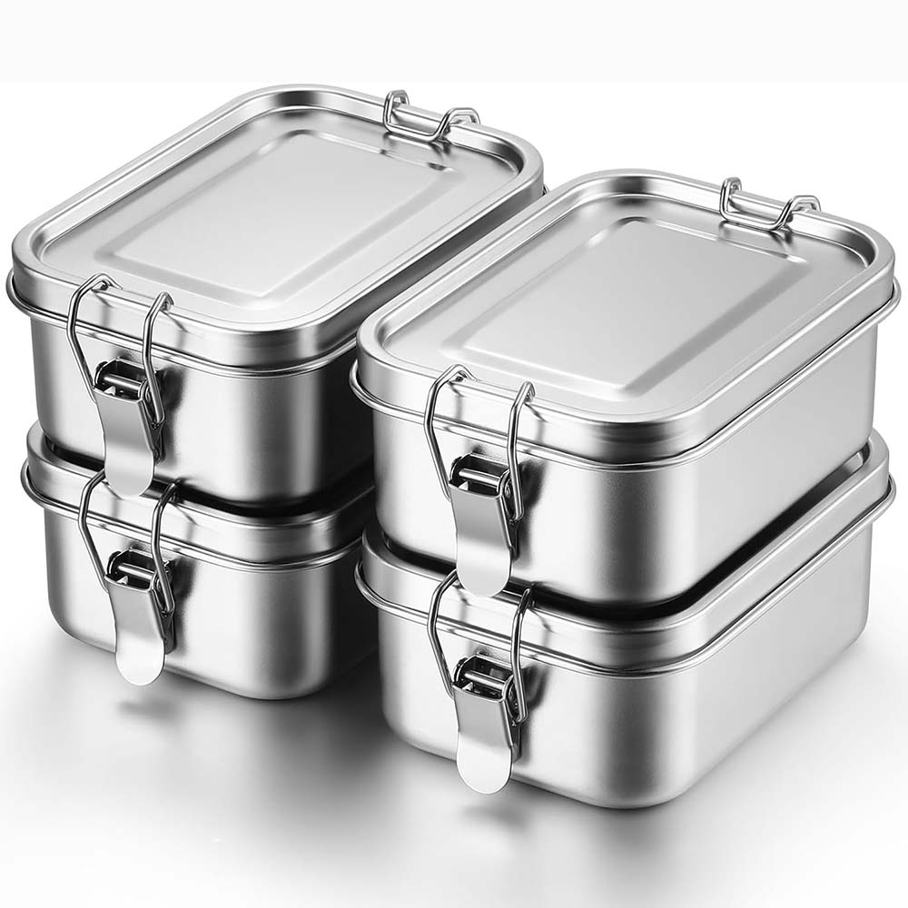 4Pcs Stainless Steel Bento Box - Meal Prep Box recensie en prijs