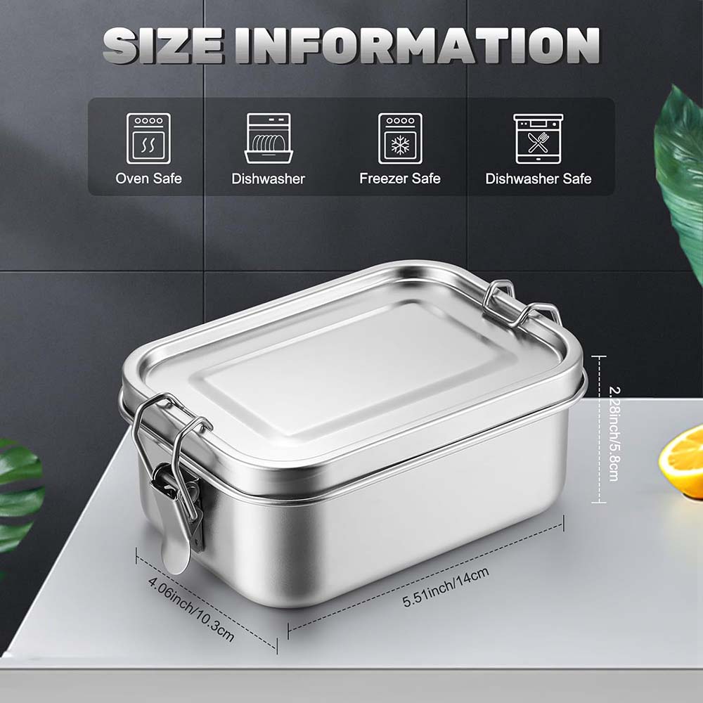 4Pcs Stainless Steel Bento Box - Meal Prep Box recensie en prijs