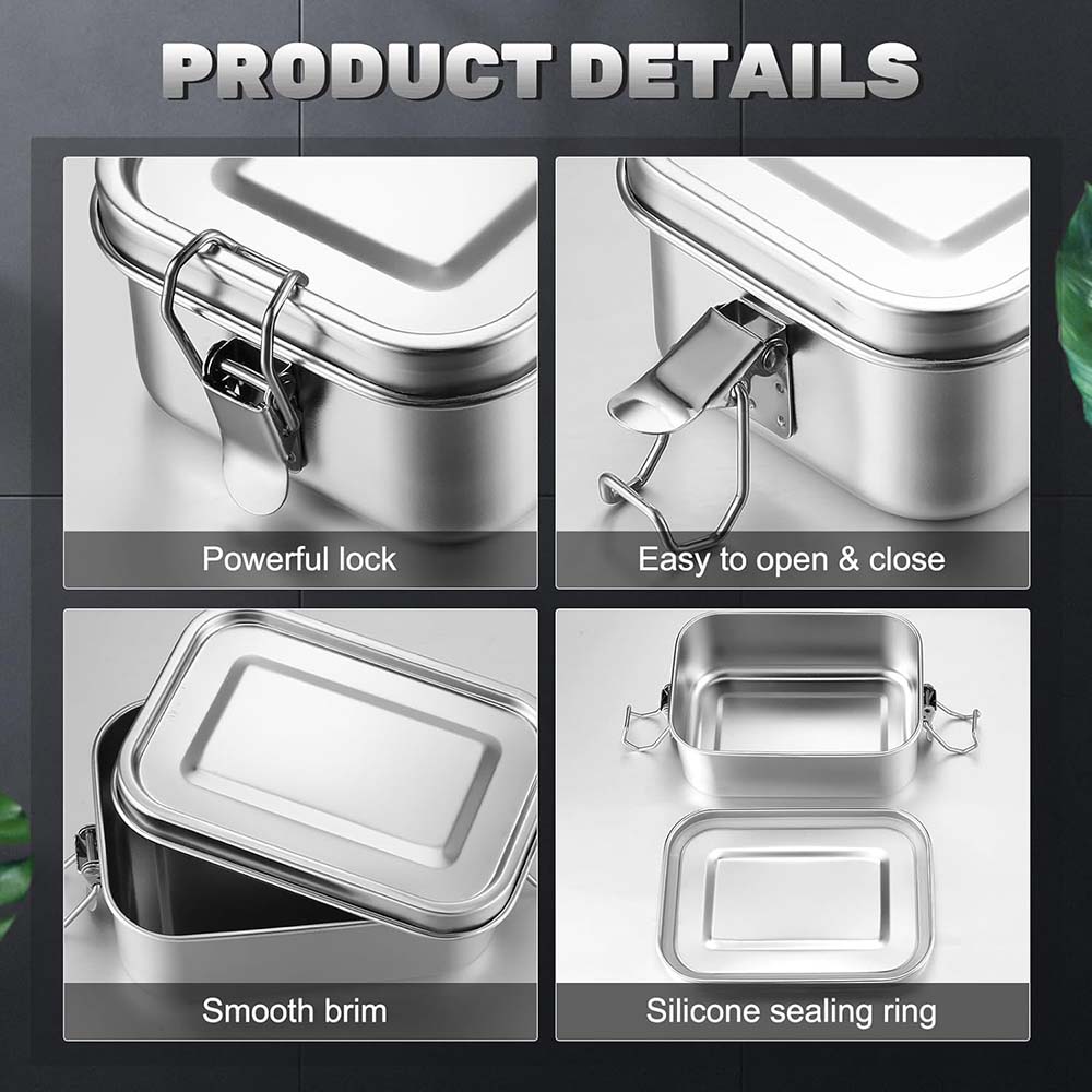 4Pcs Stainless Steel Bento Box - Meal Prep Box recensie en prijs