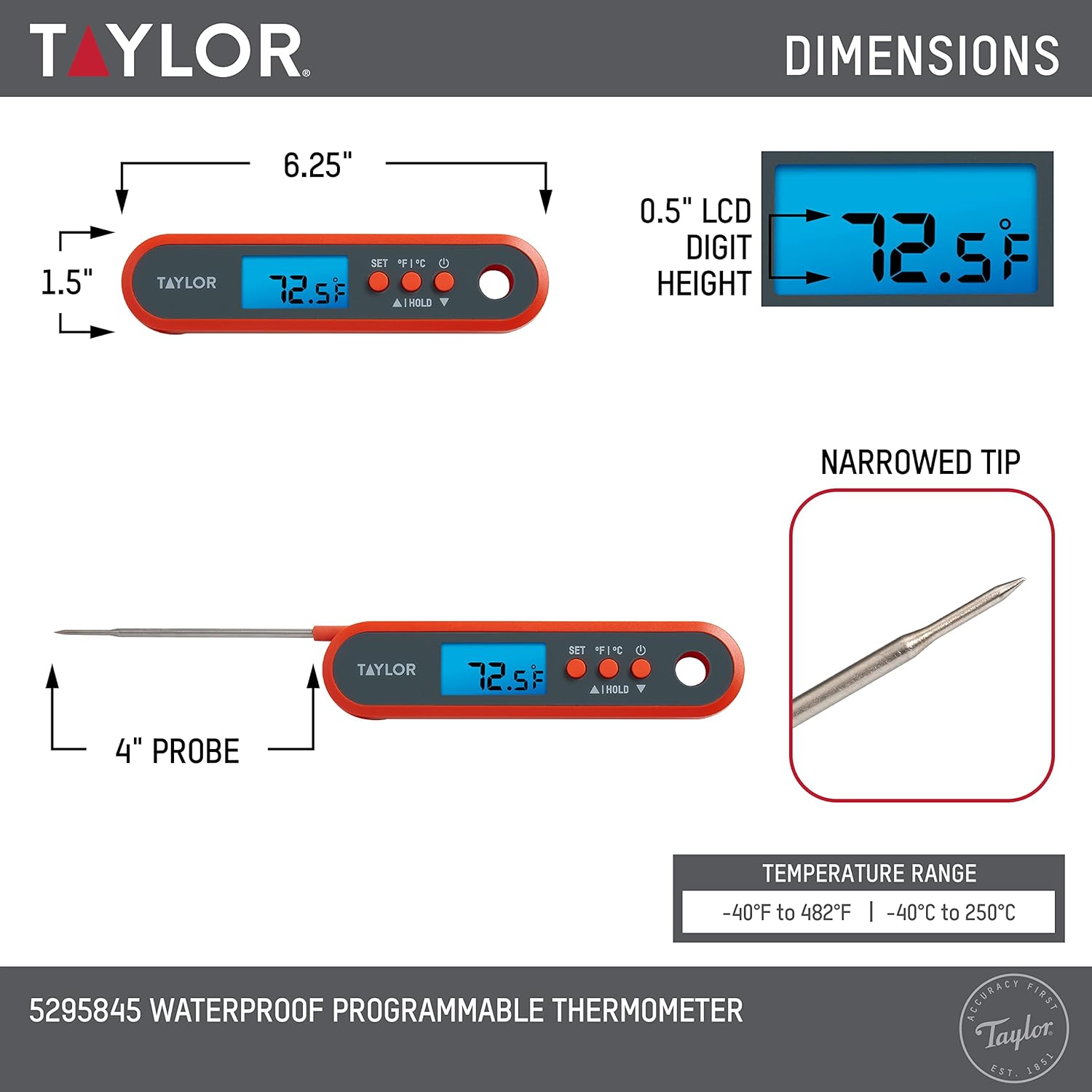 Digital Waterproof Meat Thermo - Meal Prep High Protein recensie en prijs