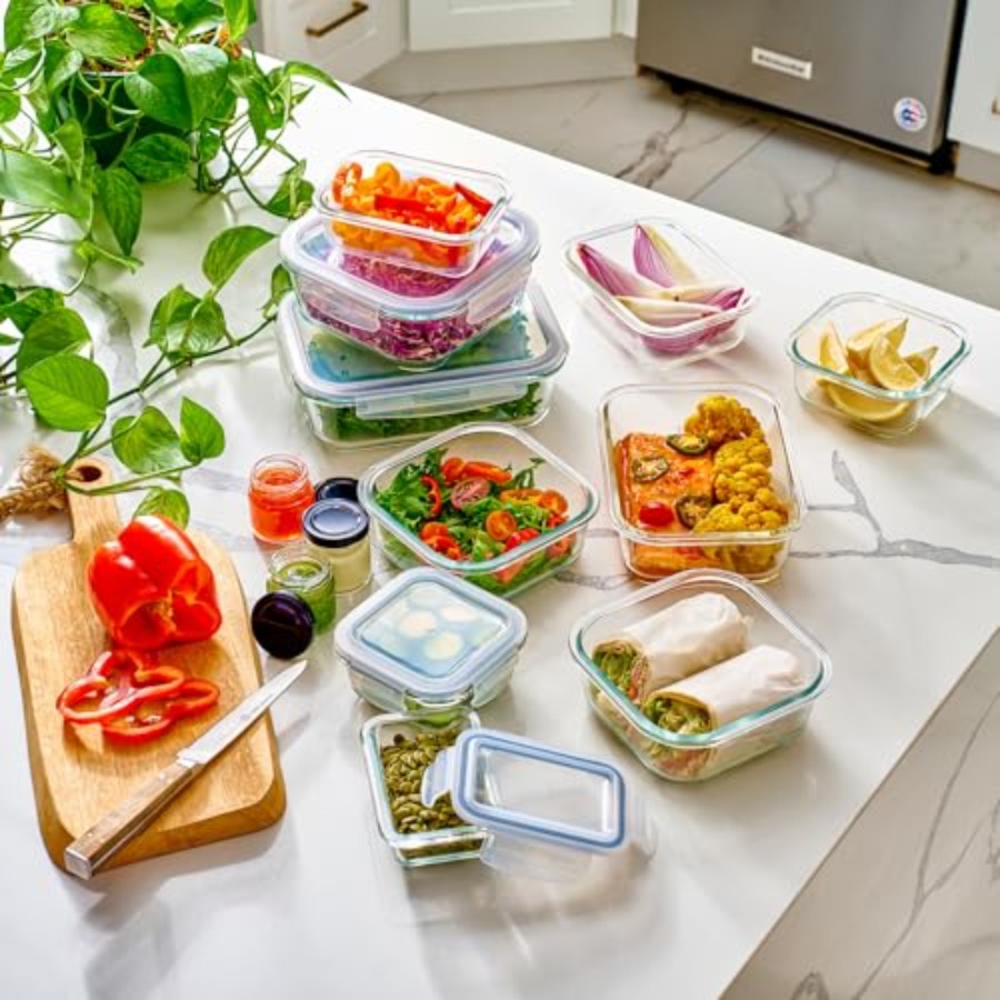 40pc Set Glass Food Storage Co - Meal Prep Box recensie en prijs
