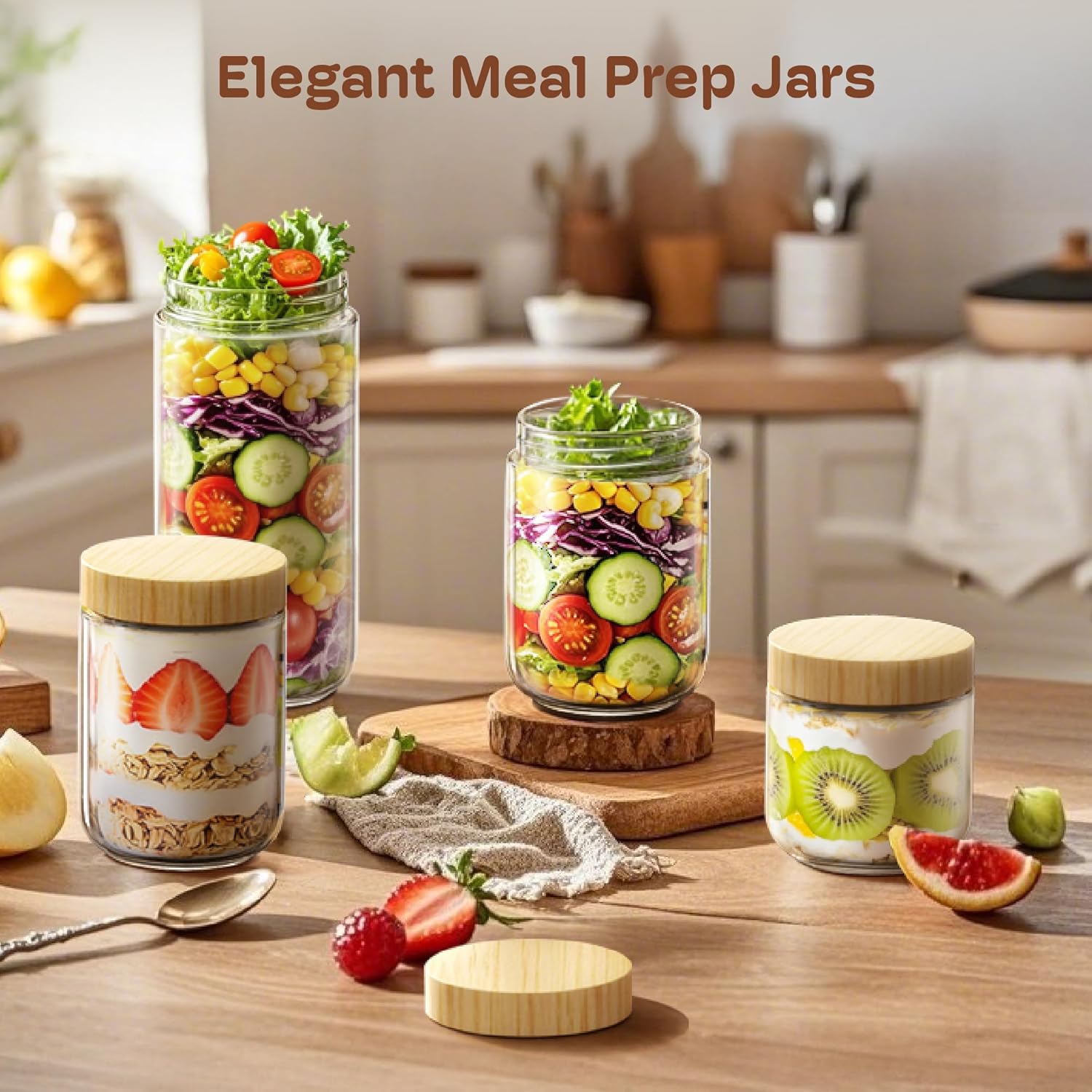 4 Pack 10oz Overnight Oats Con - Meal Prep Overnight Oats recensie en prijs