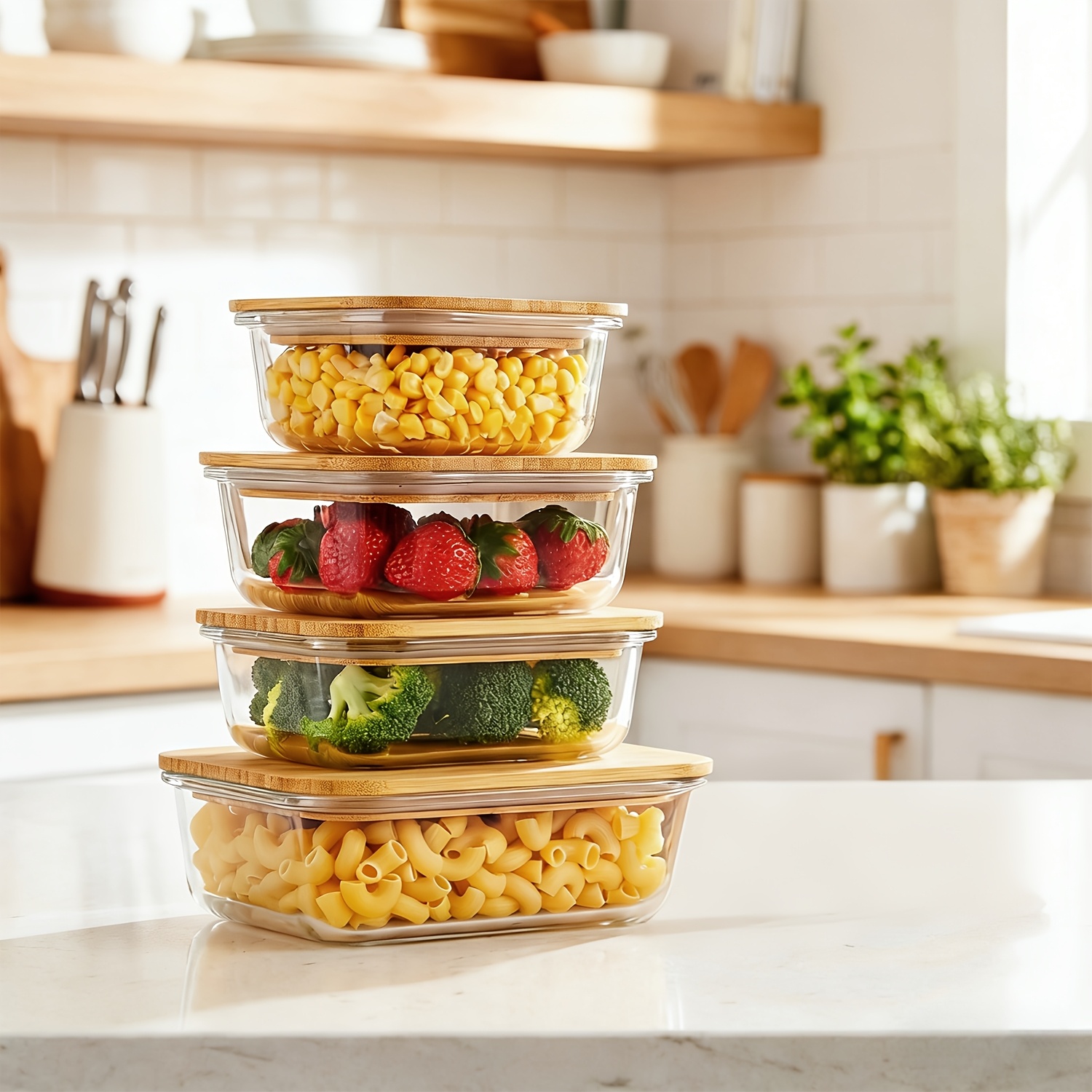 8pcs(4pcs Containers And 4pcs  - Meal Prep Box recensie en prijs