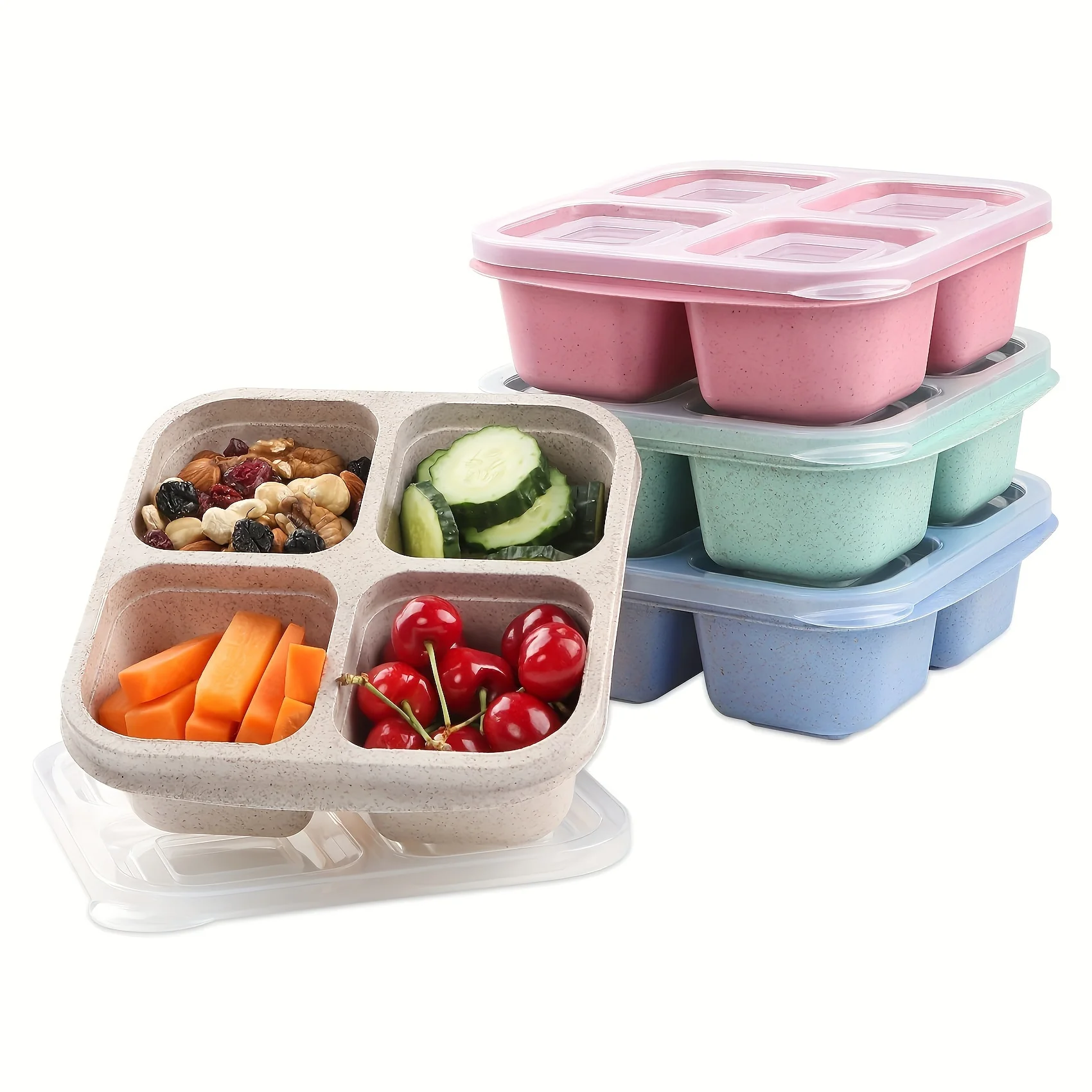 Snack Box with Four Transparen - Meal Prep Box recensie en prijs