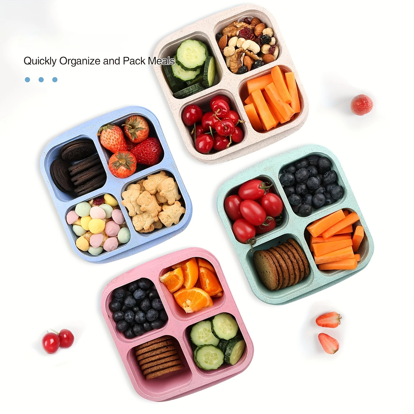 Snack Box with Four Transparen - Meal Prep Box recensie en prijs