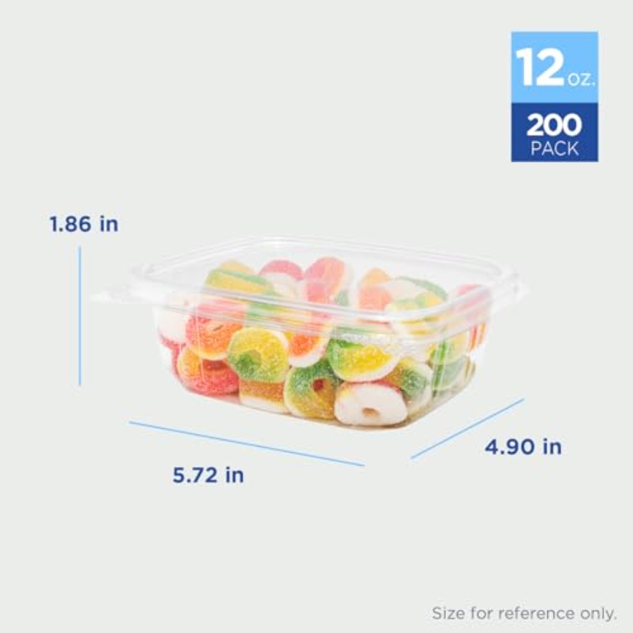 PET Hinged Deli Containers wit - Meal Prep Pasta recensie en prijs