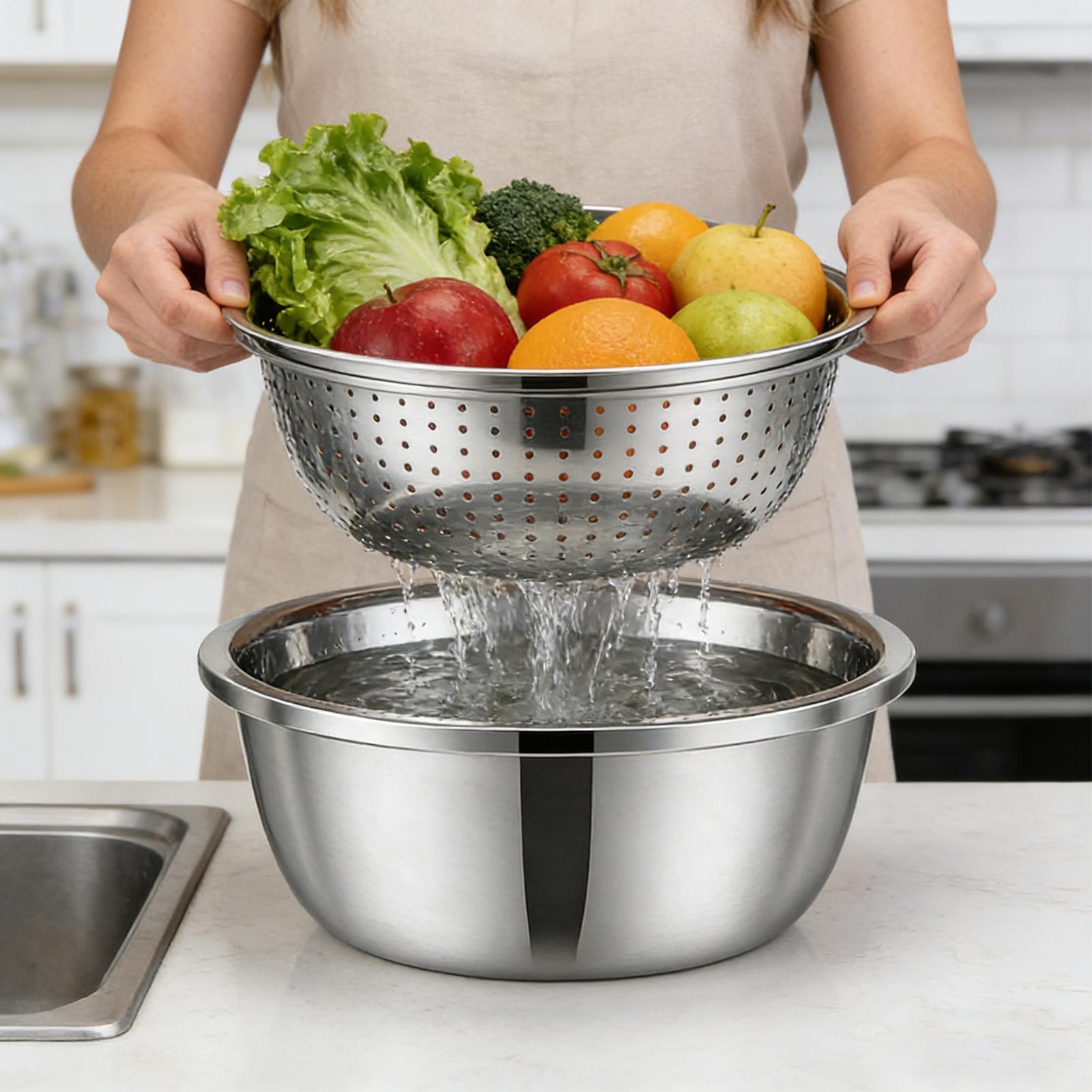 Stainless Steel Colander Strai - Meal Prep Pasta recensie en prijs