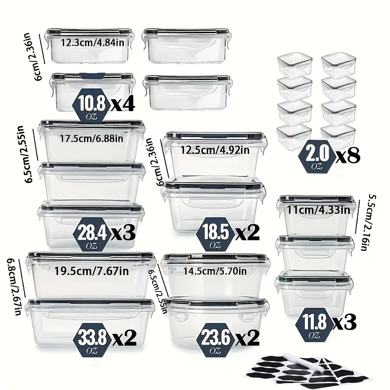 48-Piece Leakproof Food Storag - Meal Prep Easy recensie en prijs