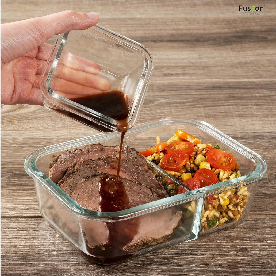 Glass Meal Prep Containers wit - Meal Prep Box recensie en prijs