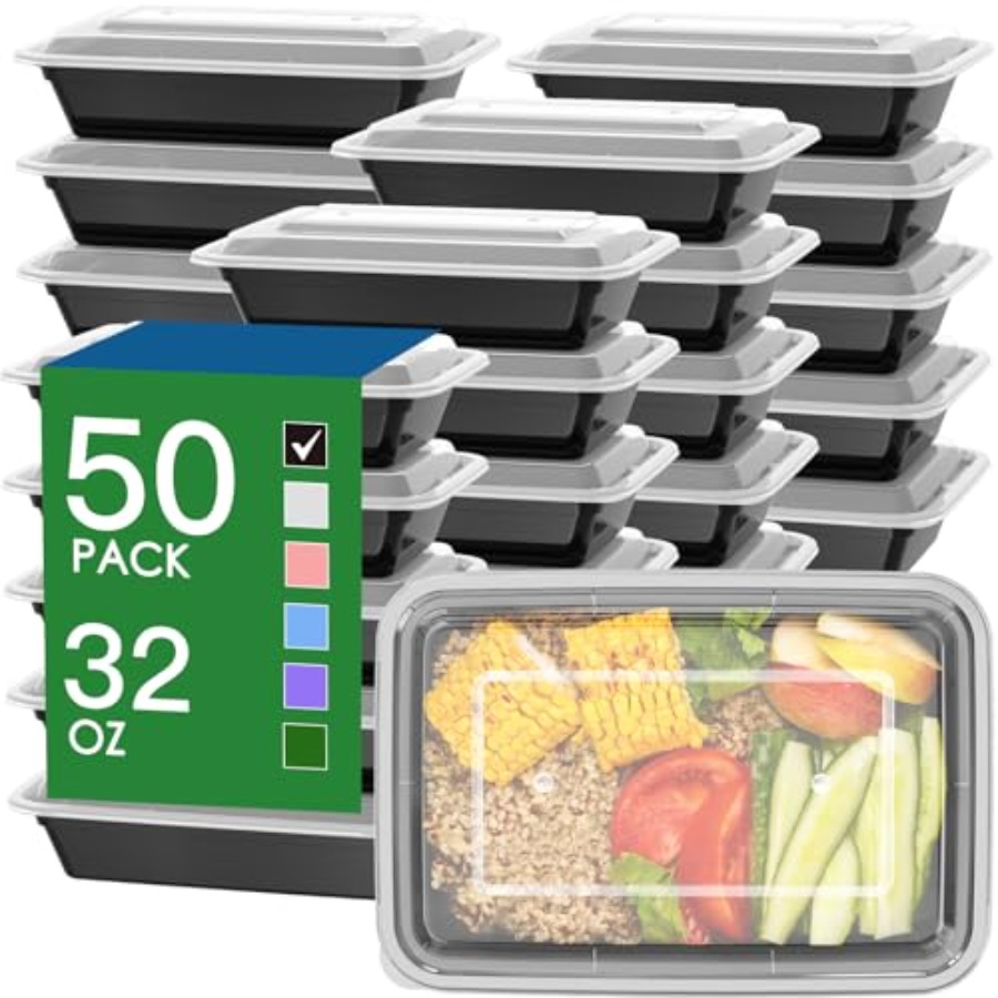 50 Pack 100-Piece 32 oz Meal P - Meal Prep Easy recensie en prijs