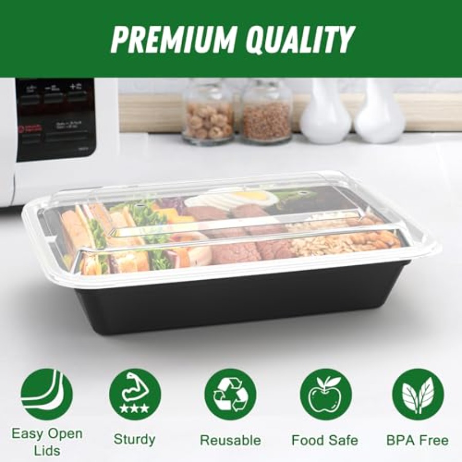 50 Pack 100-Piece 32 oz Meal P - Meal Prep Easy recensie en prijs