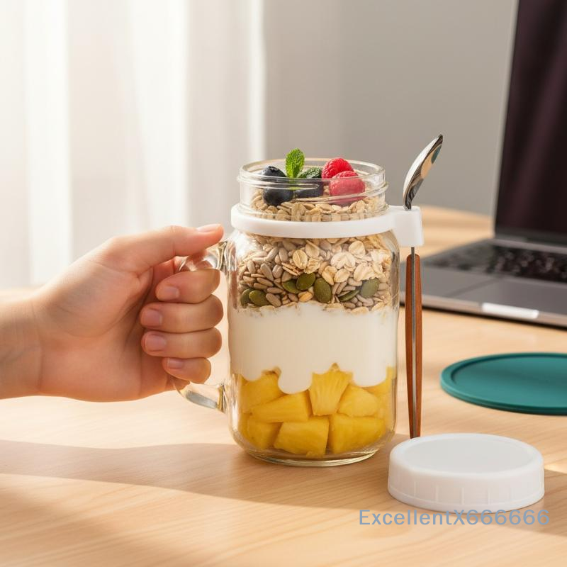 500ml Glass Container for Over - Meal Prep Overnight Oats recensie en prijs