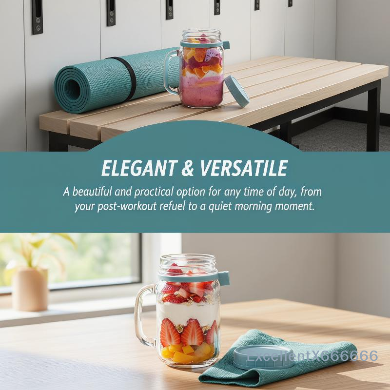 500ml Glass Container for Over - Meal Prep Overnight Oats recensie en prijs