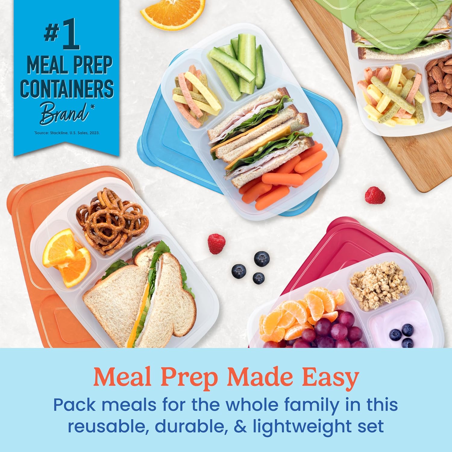 Original Stackable Lunch Boxes - Meal Prep Box recensie en prijs