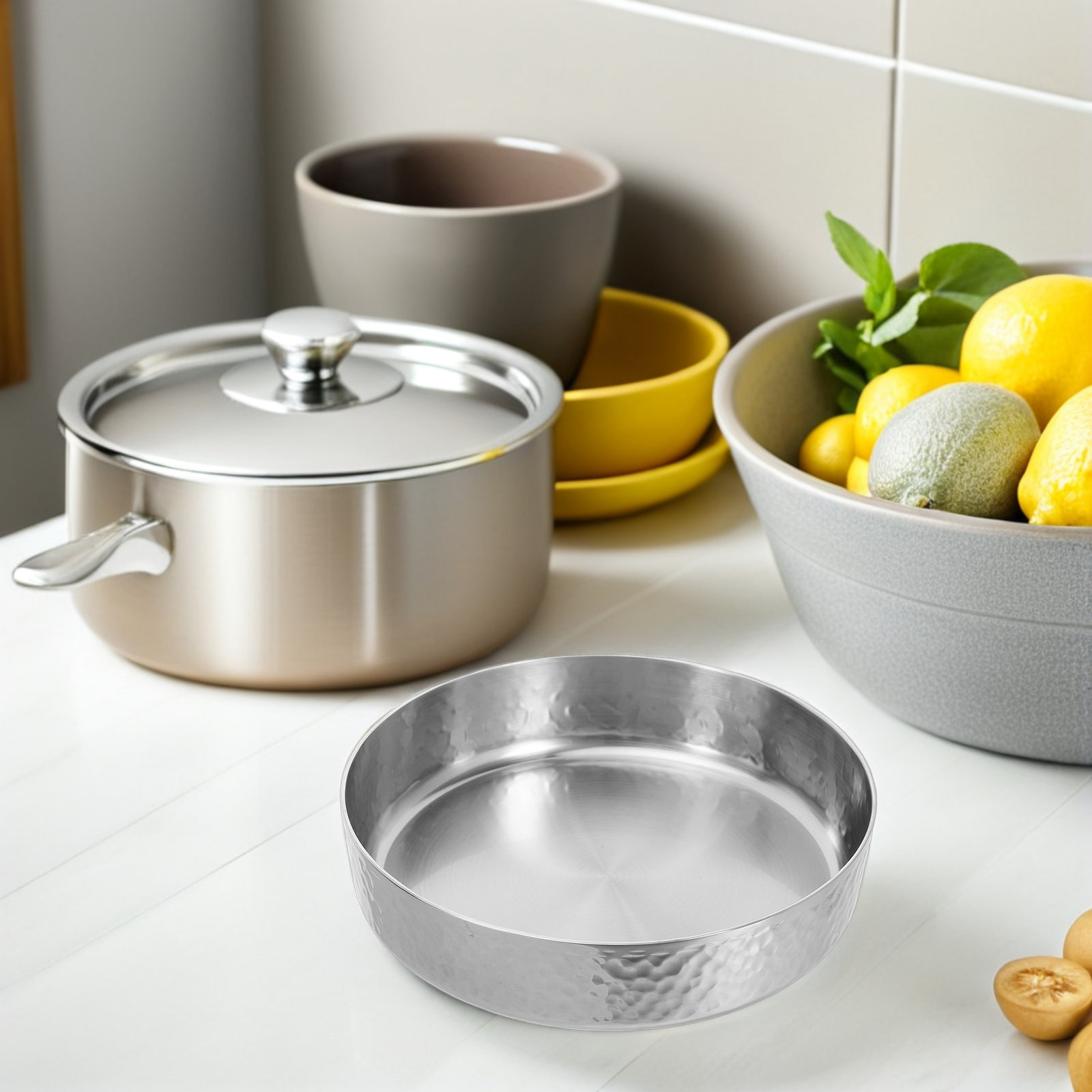 Hammered Finish Stainless Stee - Meal Prep Pasta recensie en prijs