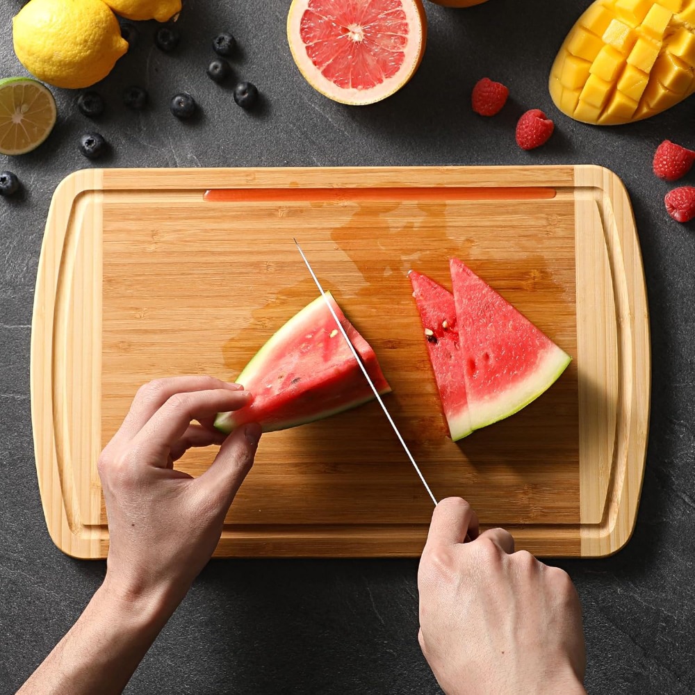 Large Wooden Cutting Board for - Meal Prep Organic recensie en prijs