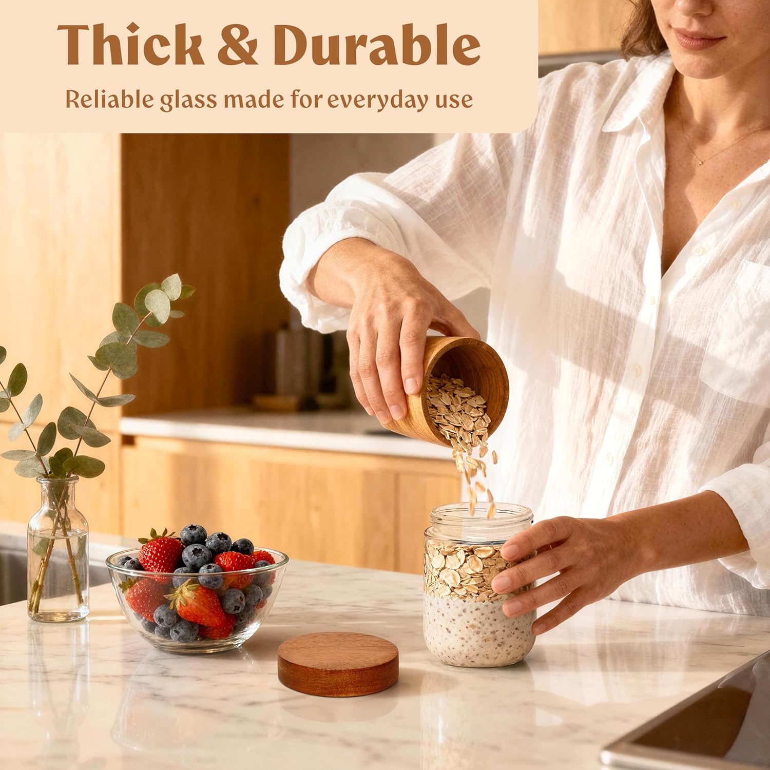 Overnight Oats Containers with - Meal Prep Overnight Oats recensie en prijs