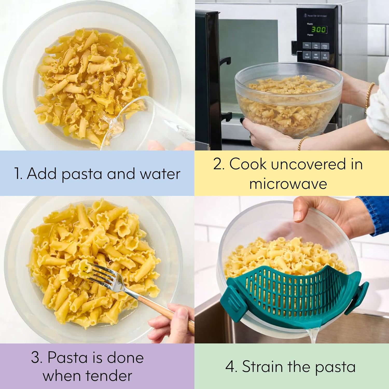 8 Cup Glass Microwave Pasta Co - Meal Prep Pasta recensie en prijs