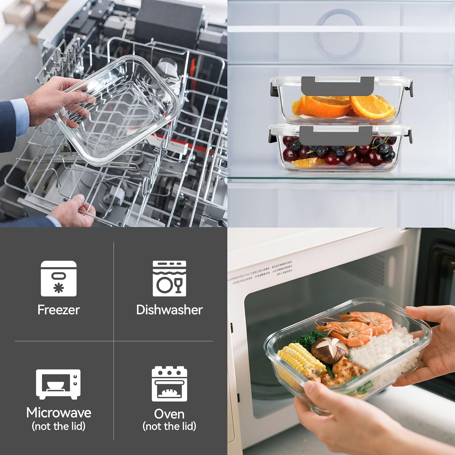 Glass Food Storage Containers, - Meal Prep Box recensie en prijs